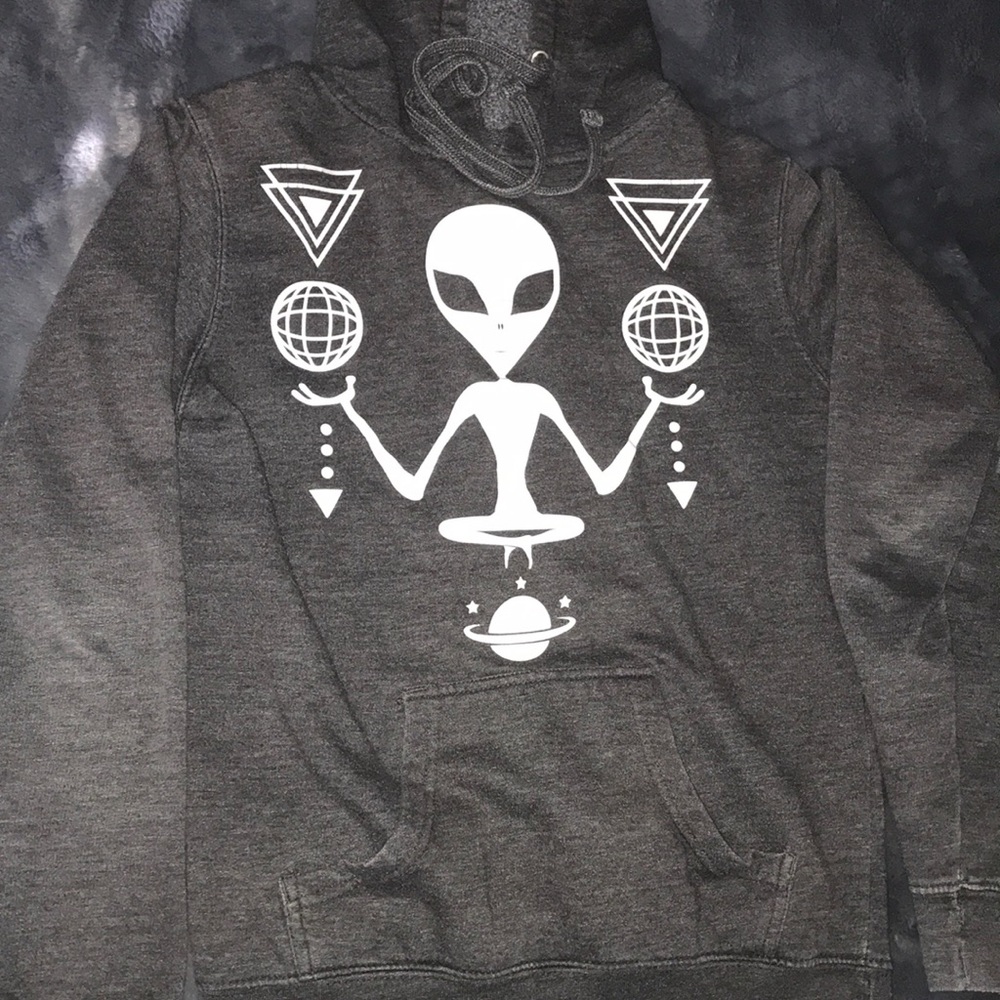 Glow in the dark alien hoodie